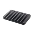 thumbnail image 1 of 3.2 x 4.5 in. Flow Silicone Soap Tray - Black, 1 of 1