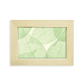 thumbnail image 1 of Verde blanco Patron hojas de ilustración Escritorio de madera Arte Pintura 5x7 pulgadas marco de foto foto, 1 of 4