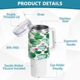 thumbnail image 4 of SKYSONIC 40 oz Cactus Plant Tumbler with Handle and Straw Lid, Insulated Cup Reusable Stainless Steel Water Bottle Travel Mug, 4 of 7