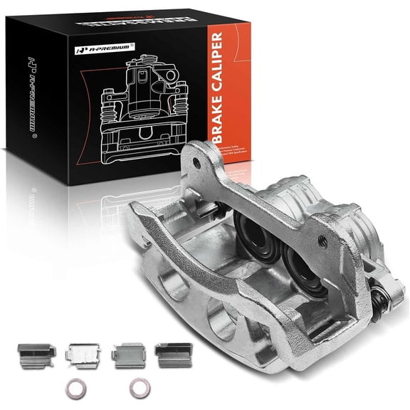 A-Premium Disc Brake Caliper Assembly with Bracket Compatible with Ford Mustang 2011-2014 Front Driver Side