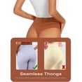 thumbnail image 3 of Tangas sin costuras para mujer, tanga invisible, cintura en V, elástica, transpirable, sexy, ropa interior, 3 of 5