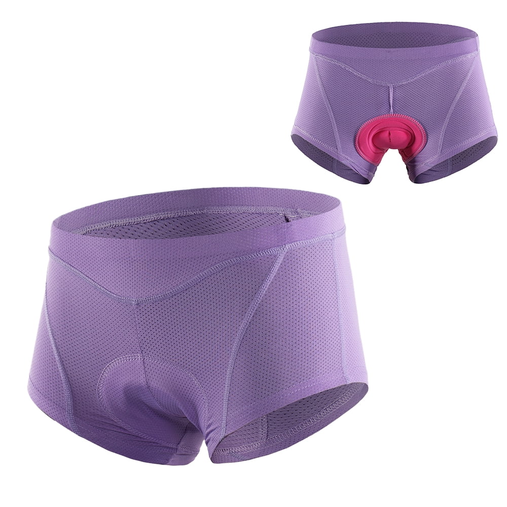 Mens Bike Underwear Gel 3D Padded Bicycle Underpant Printed Design Lightweight Shorts
