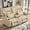 Beige, variant on IPKIG Double Manual Recliner Loveseat with Storage Console, Side Pockets, Cup Holders, Wingback Design for Living Room, Bedroom, and RVs in Black