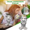 thumbnail image 2 of Funny Face Sculpture Funny Expression Flower Pot Ollies Beard, 2 of 5