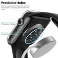 thumbnail image 4 of [2 Pack] for Apple Watch Series 11/10 Case [46mm], IC ICLOVER Full Cover Snap-on Cover with Built-in Clear Glass Screen Protector Anti-Scratch Hard PC Cover for iWatch Series S11/S10, Clear, 4 of 7