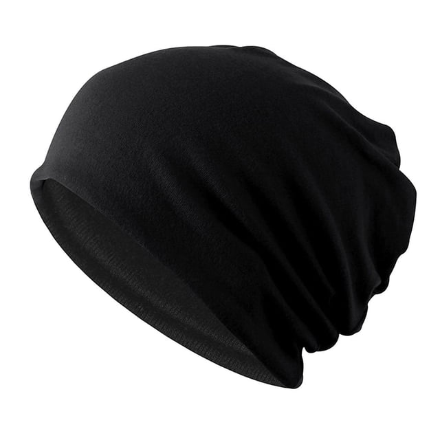 Gorro de suave para mujer, gorro holgad Negro Zulema Cap Unisex Beanie Slouchy