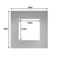 thumbnail image 2 of Metallic Silver Acid Free 20x20 Picture Frame Mats with White Core Bevel Cut for 10x10 Pictures -, 2 of 2