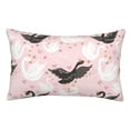 thumbnail image 1 of Easygdp Swan And Flowers2 for Soft Pillow Case Pillow Protectors,Perfect for Sleeping (Pillow Core Not Included)-16"x24", 1 of 6