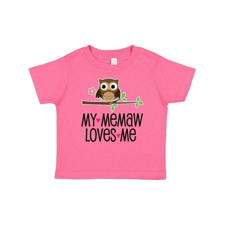 

Inktastic My Memaw Loves Me Girl Owl Gift Baby Girl T-Shirt
