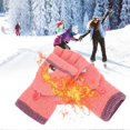thumbnail image 3 of Women Female Double Sided USB Electric Heating Charging Warm Thermal GlovesWomen GS92, 3 of 4