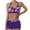 J-Purple, variant on Wyobmus Women High Waist Swimsuit Bikini Set Vintage Two Piece Bathing Suit Tummy Control Halter Swimwear With Double Spaghetti Straps E-Orange