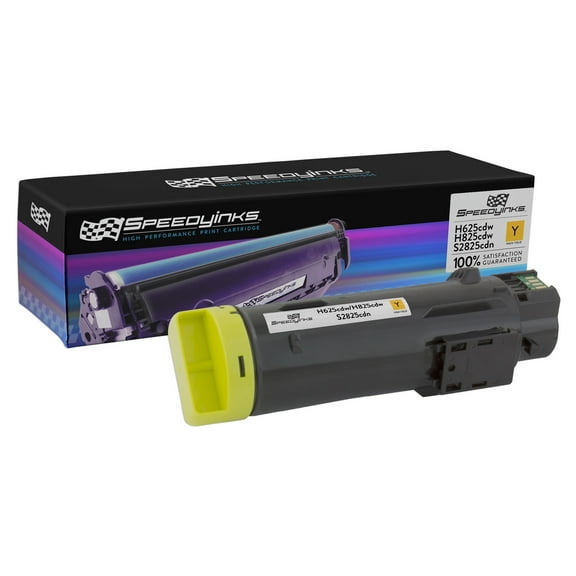 Speedy Inks Compatible Toner Cartridge Replacement for Dell H625/H825 (Yellow)