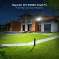 thumbnail image 6 of SANSI 54W 7000LM LED Motion Sensor Outdoor Security Lights, 5000K Dusk to Dawn Light Black, 4 Modes, 6 of 11