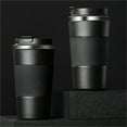 thumbnail image 6 of Weloille 510ml Coffee Cup Travel Mug Stainless Steel Thermal Insulated Coffee Cup - Vacuum Insulation Water Bottle for Hot and Cold Water Coffee and Tea Black Mug Cafeteria Coffee Cup with Lid, 6 of 6