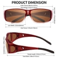 thumbnail image 3 of Gafas de sol URUMQI Polarizadas Fit Over, 100% UV400, 3 of 7