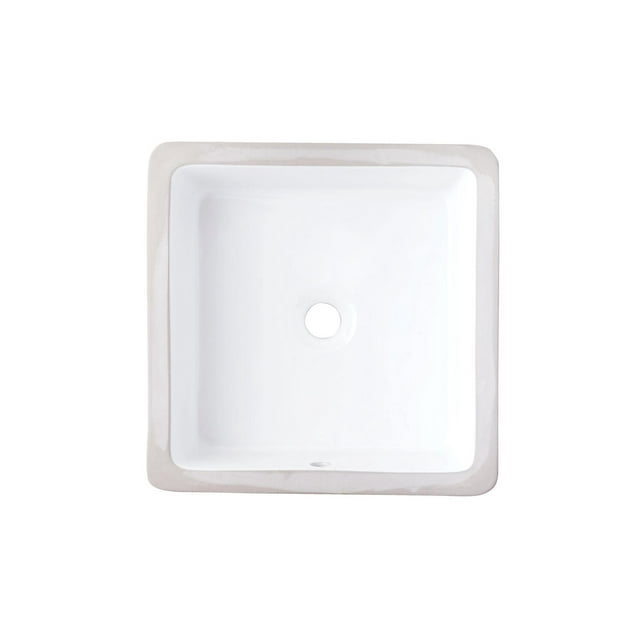 American Imaginations 16-in. x 16-in. Ceramic Bathroom Undermount Sink In White CUPC AI-33349