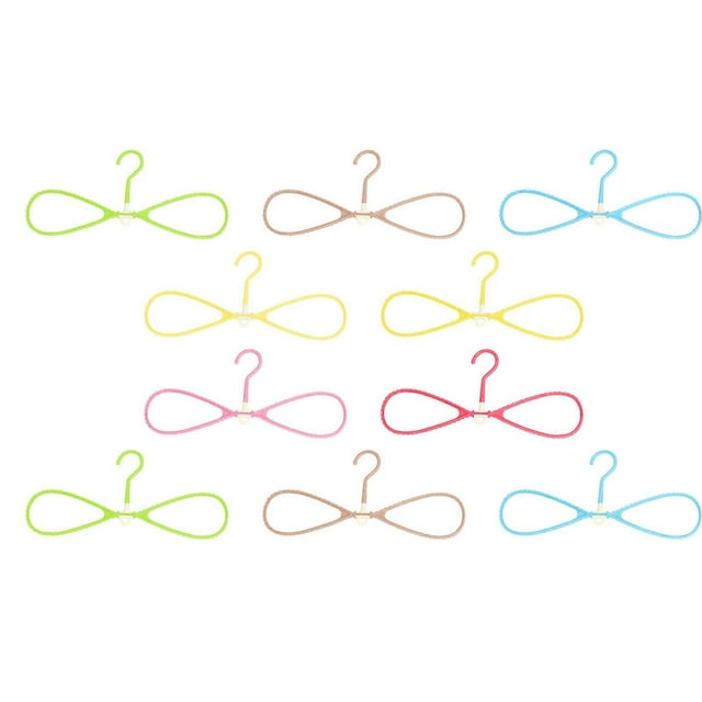 10Pcs Rotary Hangers Cabinet Hangers Multi function Drying Racks (Random Color)