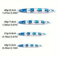 thumbnail image 5 of 5pcs Metal Jig Fishing Lures Set - Lead Pencil Lure Bait Kit for Muskellunge, Catfish, Trout, Flathead, Whiting, Snapper, Redfin - Slow Sinking Simulation Fish Jigs with Tackle Box, 5 of 9