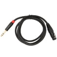 thumbnail image 1 of XLR Sound Cable, Pure Sound XLR Female To 6.35mm Cable Low Noise 4.9ft  For Power  For Microphone, 1 of 8