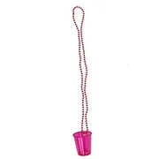 Bachelorette Bride Party Shot Glasses Plastic Shot Glass on Beaded Necklace