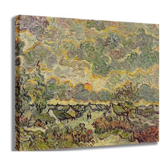 van Gogh "Autumn Landscape" (1890) Canvas Print