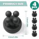 thumbnail image 2 of Silicone Toothbrush Holder-4 Pcs Toothbrush Hook Single Toothbrush Hook for Wall for Hanging Bathroom Kitchen Office -Qin, 2 of 5