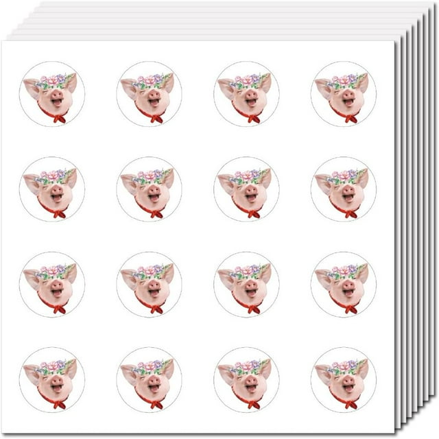 HLONK 128Pcs 8 Sheets Small Pink Rose Stickers Self-Adhesive Sticker Plastic Waterproof Flower Decals Plant Decoration Planner Stickers