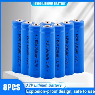 Tenergy Li-ion 14500 Cylindrical 3.6V 800mAh Flat Top Rechargeable Battery  - UL Listed