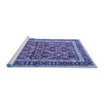 thumbnail image 2 of Ahgly Company Machine Washable Indoor Rectangle Persian Blue Traditional Area Rugs, 4' x 6', 2 of 4