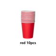 thumbnail image 2 of Cateissary 10 Uds. De vasos de papel para jardín de infantes, vasos desechables para manualidades, pintura para educación temprana, bebidas, Mostrada Rojo, 2 of 6