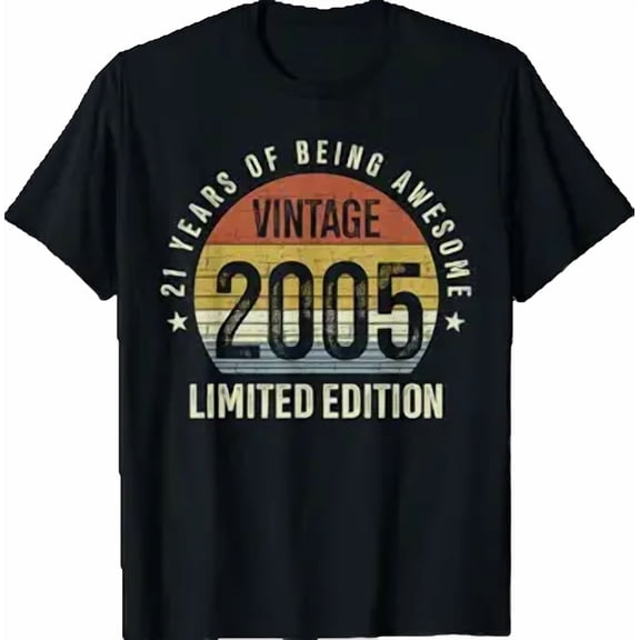 21st Birthday Vintage 2005 21 Years Old T-Shirt