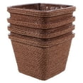 thumbnail image 4 of KAKOWELY small woven basket 4pcs Sundries Container Rustic Basket For Storage Baskets For Organization Multi-Function Flower Basket Sundries Organizer Desktop Basket, 4 of 4