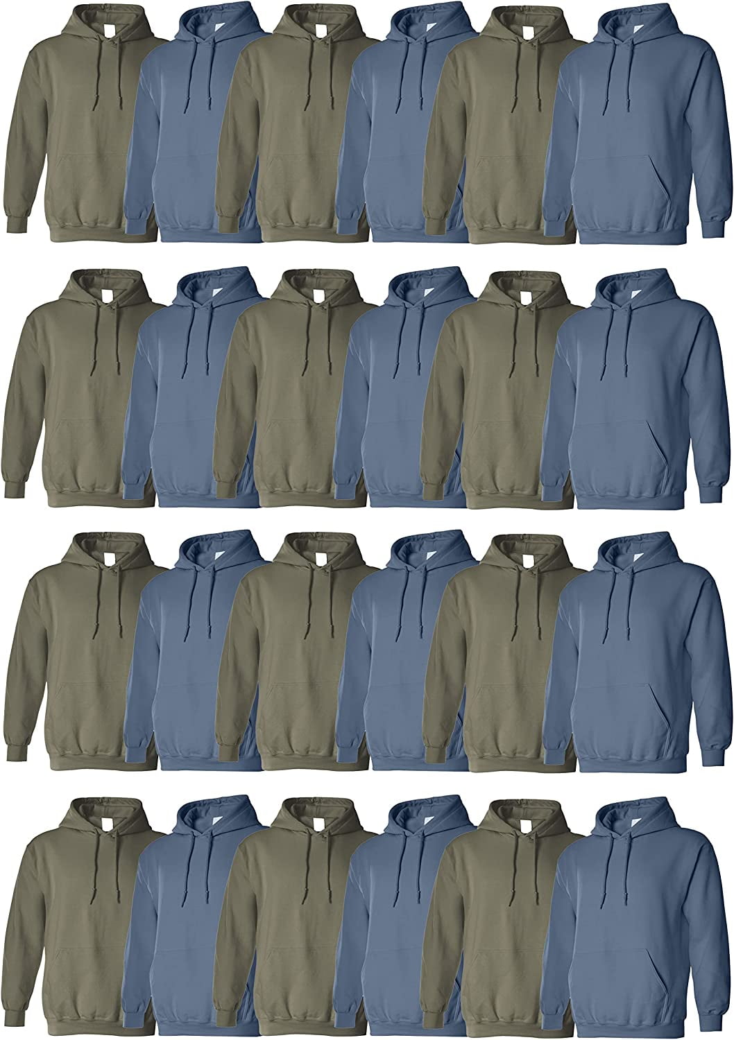 BILLIONHATS Mens Wholesale Hoodie Sweatshirts, Cotton Blend, Bulk