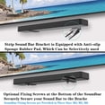 thumbnail image 4 of Soporte de pared para barra de sonido Agandax Universal Black V01, 4 of 7