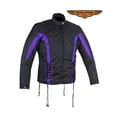 thumbnail image 1 of Ladies New Black & Purple Textile Racing Jacket - Extra Large, 1 of 1