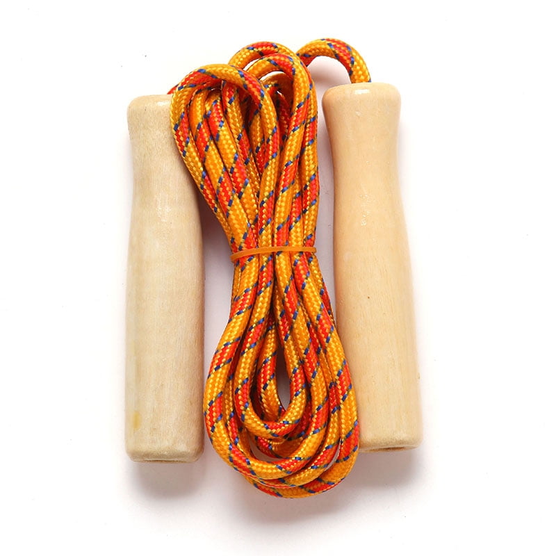 LYUMO School Rope Skipping,Cotton Skipping Rope,Wooden Handle