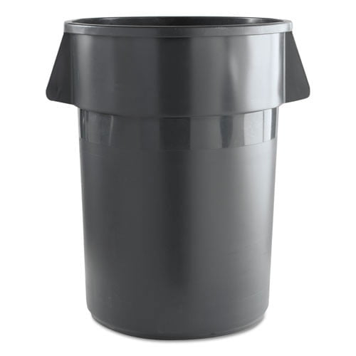 Boardwalk Round Waste Receptacle Plastic 44 gal Gray 44GLWRGRA