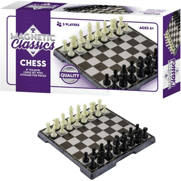 Tradeopia Magnetic Classics – Magnetic Folding 8 Inch Chess Classic Game