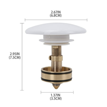 

BMForward Upgraded Wash Basin Bounce Drainer Filter Anti-Clogging Bathroom Sink Drainer