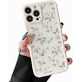 thumbnail image 5 of Compatible with iPhone 14 Pro Case for Girls Women, Floral Flower Pattern Design Silicone Case, Slim Shockproof TPU Protective Bumper Case Cover for iPhone 14 Pro 6.1 inch,Grey, 5 of 7