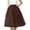 Coffee, variant on Womens Tulle Skirts Elastic High Waist Pleated Skirt Mesh Flowy A-Line Party Midi Tutu Skirts