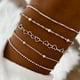 thumbnail image 1 of Juego de 5 pulseras de cadena de cobre estilo bohemio para hombre y mujer. Pulseras ajustables de estilo vintage, ideales para uso diario. Pulseras apilables., 1 of 8