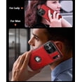 thumbnail image 2 of For Apple iPhone 18 Pro Max / iPhone 17 Pro Max Case, PU Premium Leather Slim Shockproof Cover, Red, 2 of 6