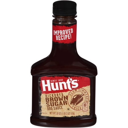 Hunt's Hickory & Brown Sugar BBQ Sauce, 18 oz - Walmart.com