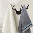 thumbnail image 3 of Gancho de pared de asta de hierro para gato, gancho decorativo de asta de ciervo Vintage para entrada, baño y dormitorio, 3 of 6