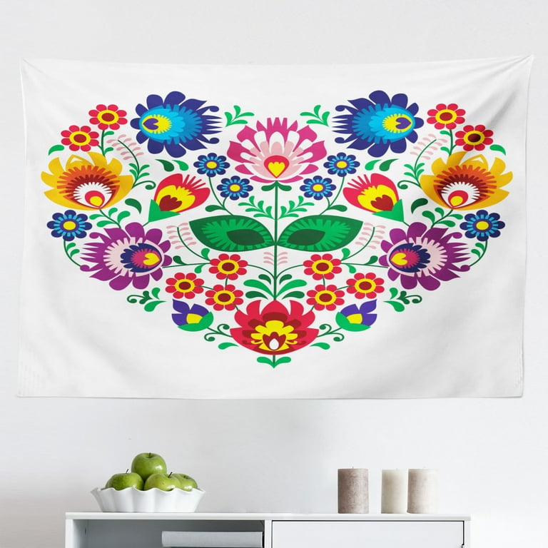 Folk discount art tapestry