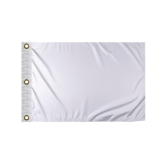 Promopatriot White Golf Flags Mini with Grommets 14x20 inch - Printed Single Sided 200D Nylon