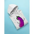 thumbnail image 3 of Dancing Eggplant Hoodie Men -Image by Shutterstock, Male 3X-Large, 3 of 4