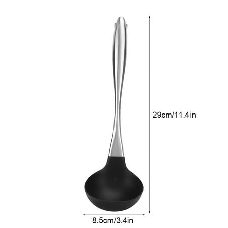 

ACOUTO Stainless Steel Scoop Soup Handle Silicone Soup Spoon Cooking And Serving Scoop Spoon Ladle Dipper Kitchen Utensil