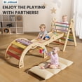 thumbnail image 5 of BlueWood Pikler Triangle Set Indoor Playground for Kids Complete with Pads 4-Piece, 5 of 9